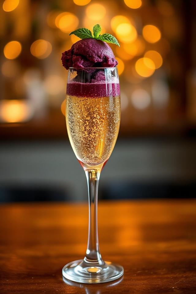 blackberry champagne cocktail recipe
