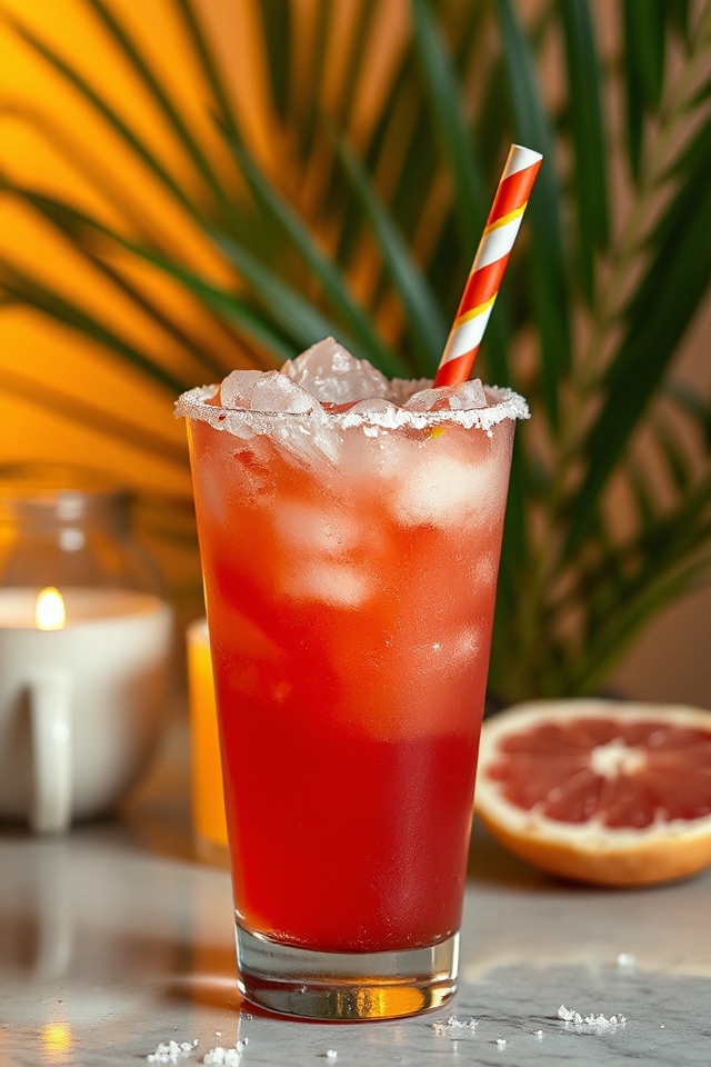 blend tequila grapefruit ice