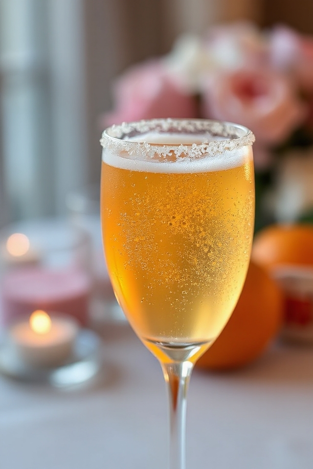 charming champagne cocktail creation