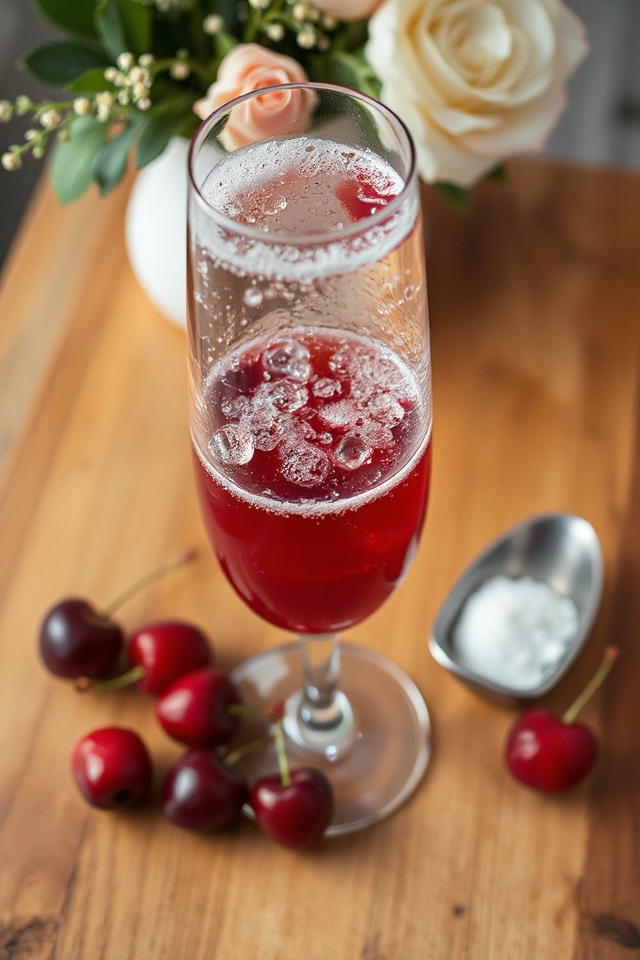 cherry sparkling cocktail recipe
