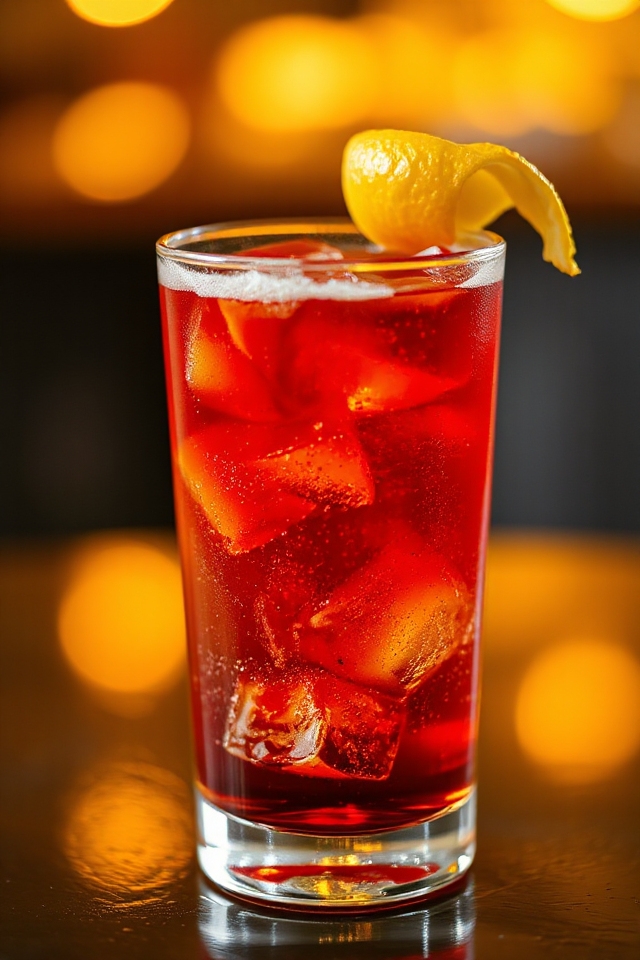 chilled cocktail with vibrant flavors