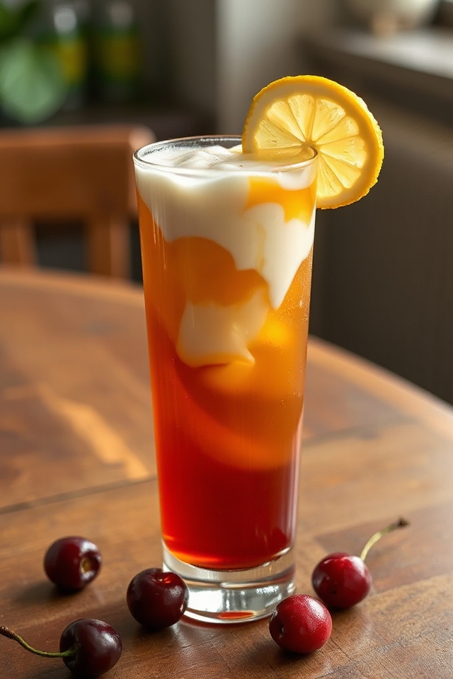 colorful drink at dusk