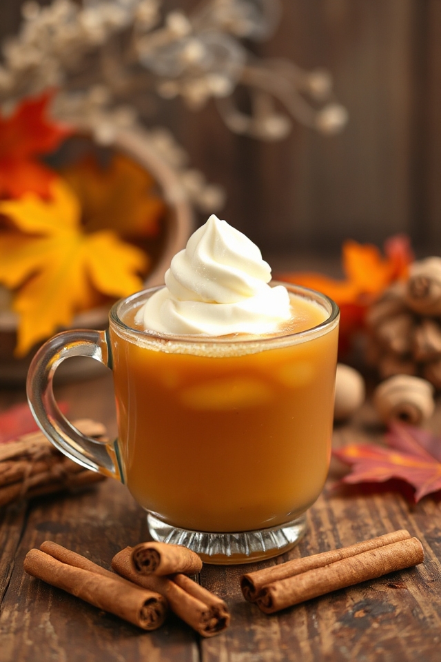 cozy spiced apple cocktail