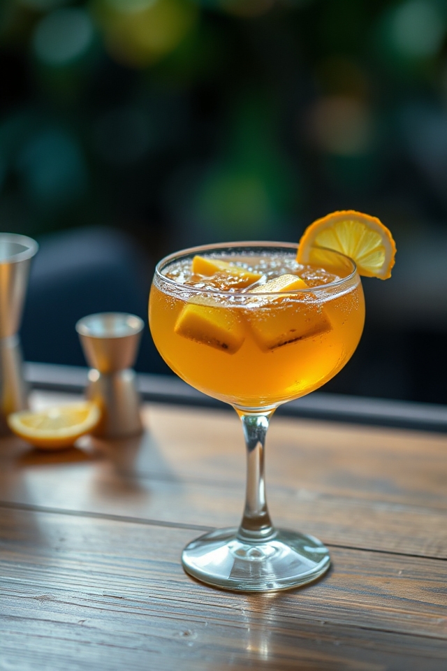 craft a bubbly cocktail