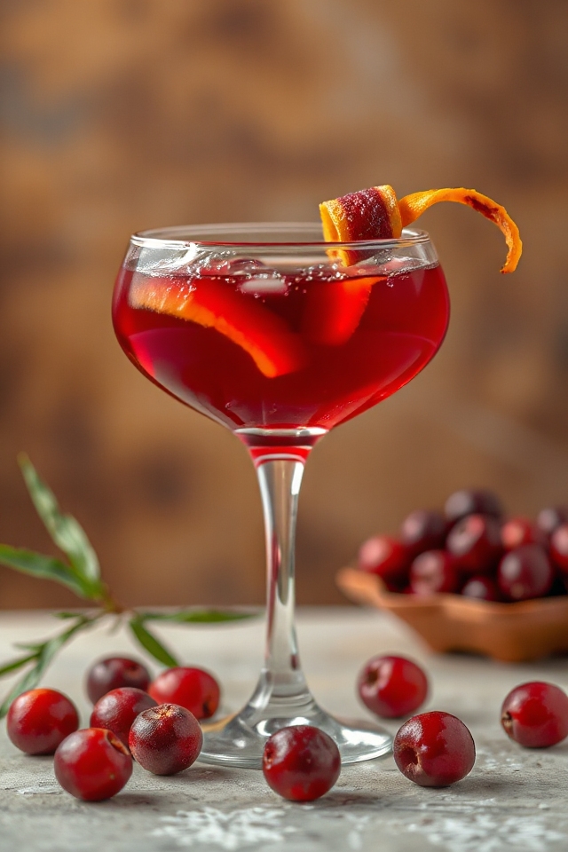 cranium cocktail shake strain garnish