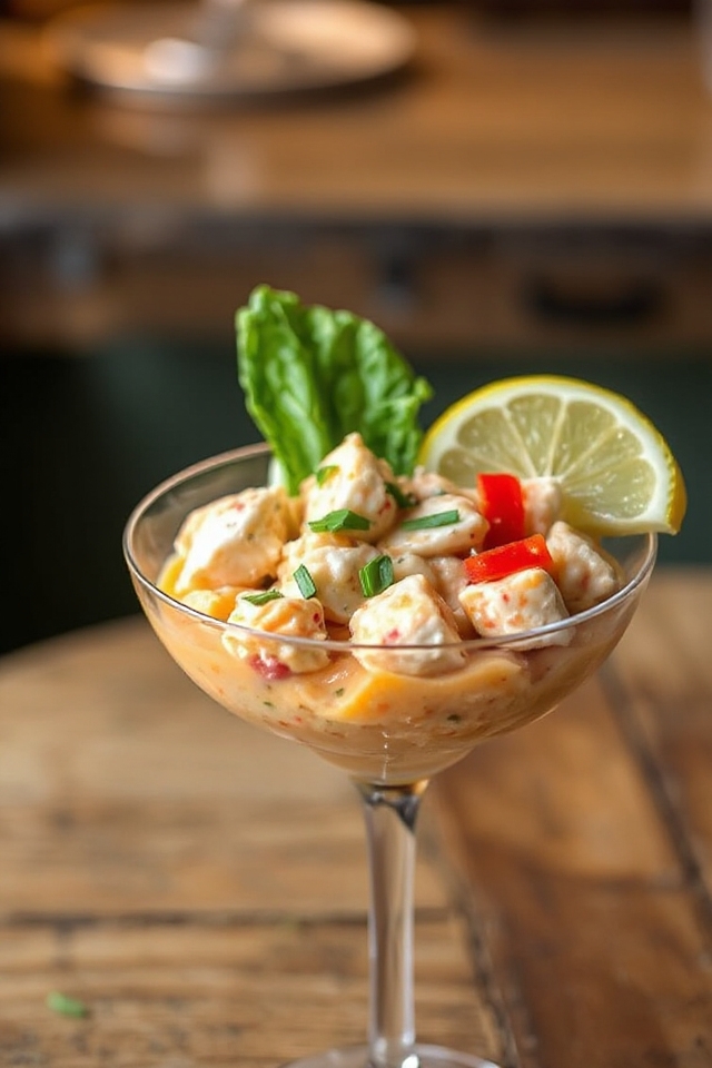 elegant crab cocktail preparation