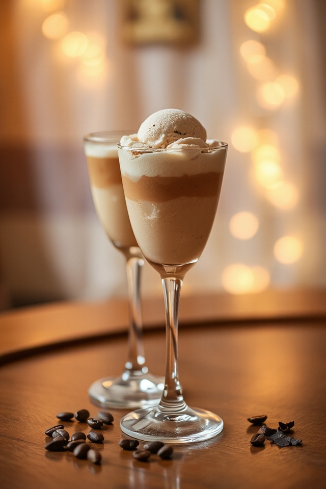 ice cream cocktail creation