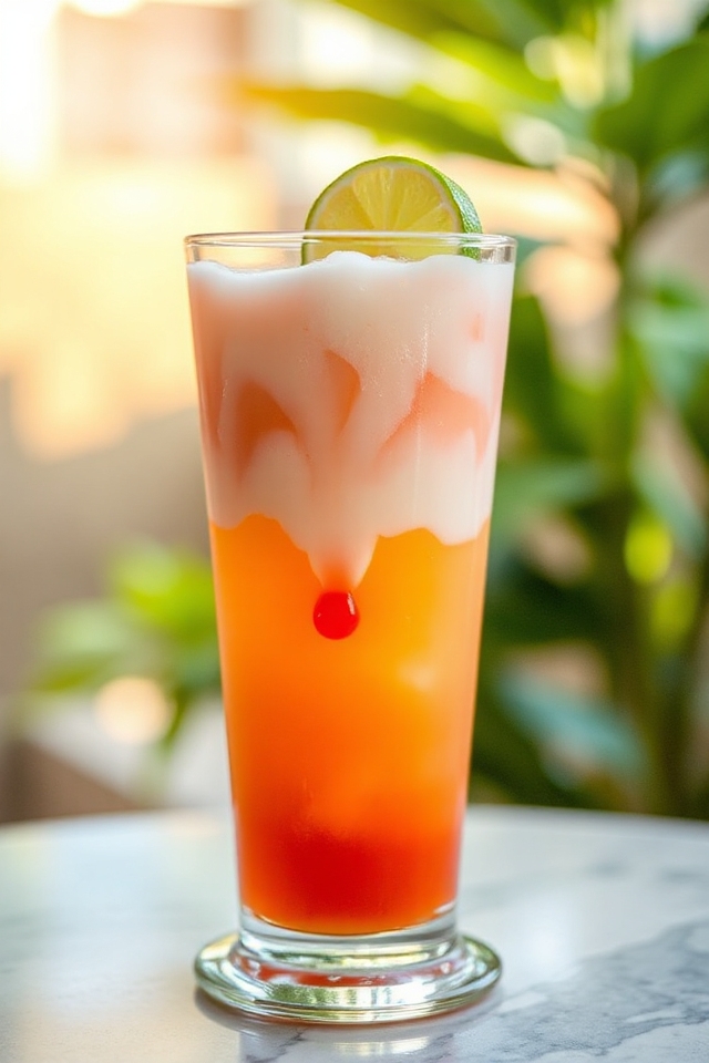 lychee sunrise cocktail delight
