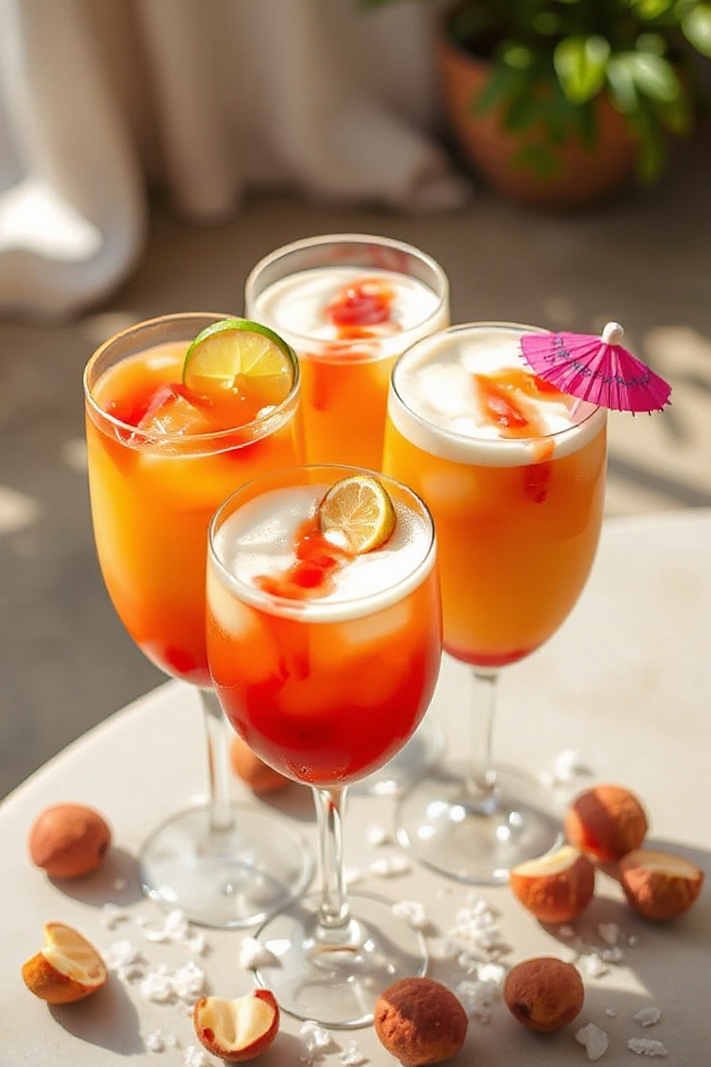 lychee sunrise cocktail recipe