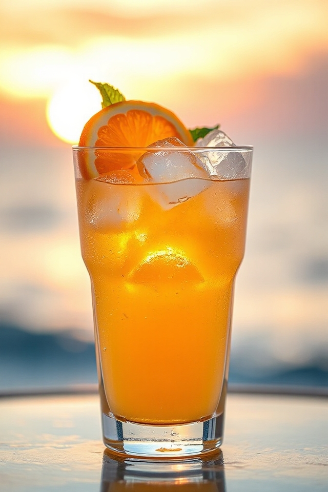 mix fruity cocktail ingredients