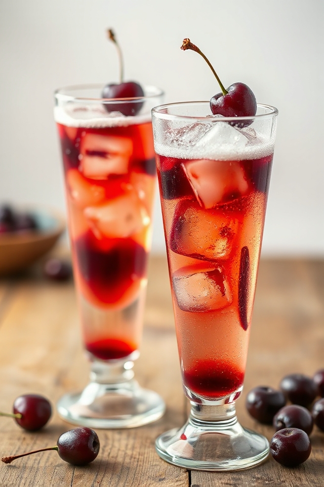 muddled cherries with sake