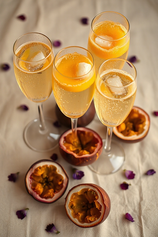 passionfruit champagne cocktail recipe