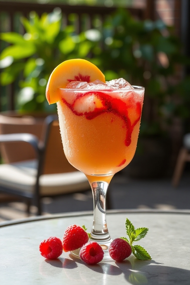 peachy summer cocktail delight