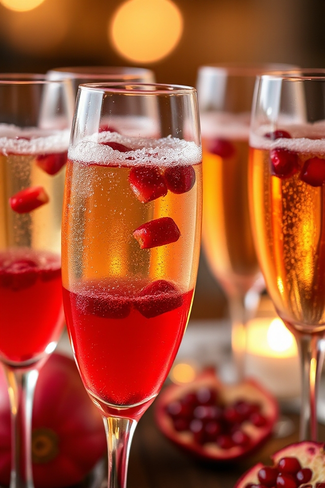 pomegranate champagne cocktail recipe