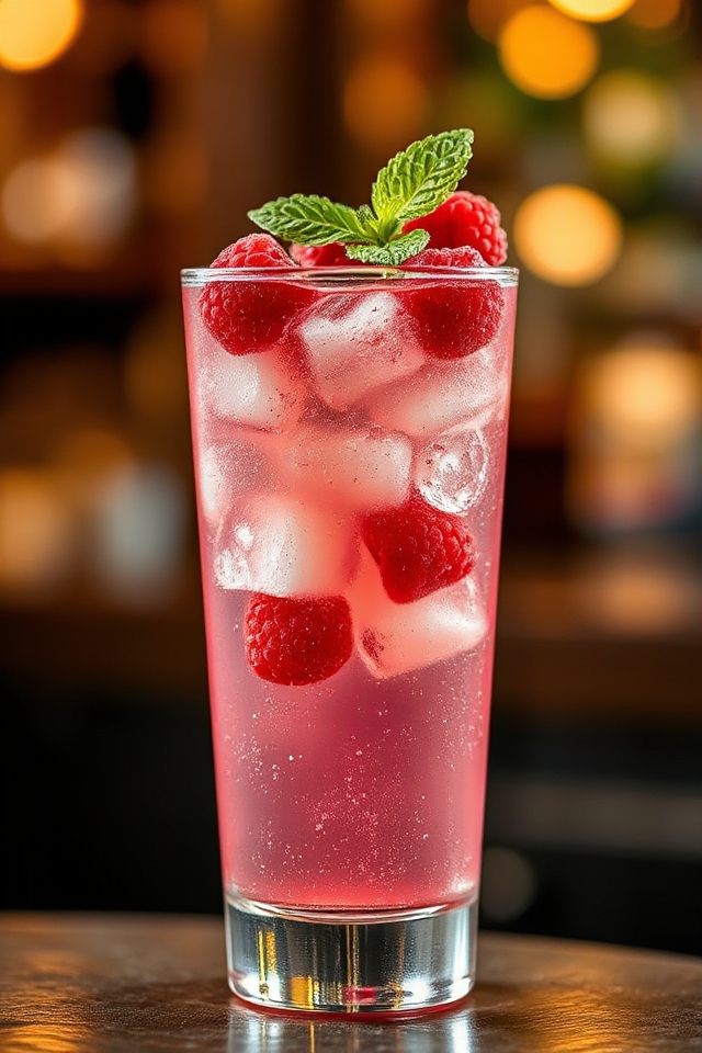 raspberry fizz cocktail recipe