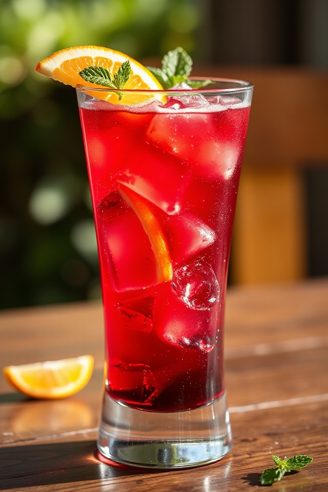 refreshing vodka and juice