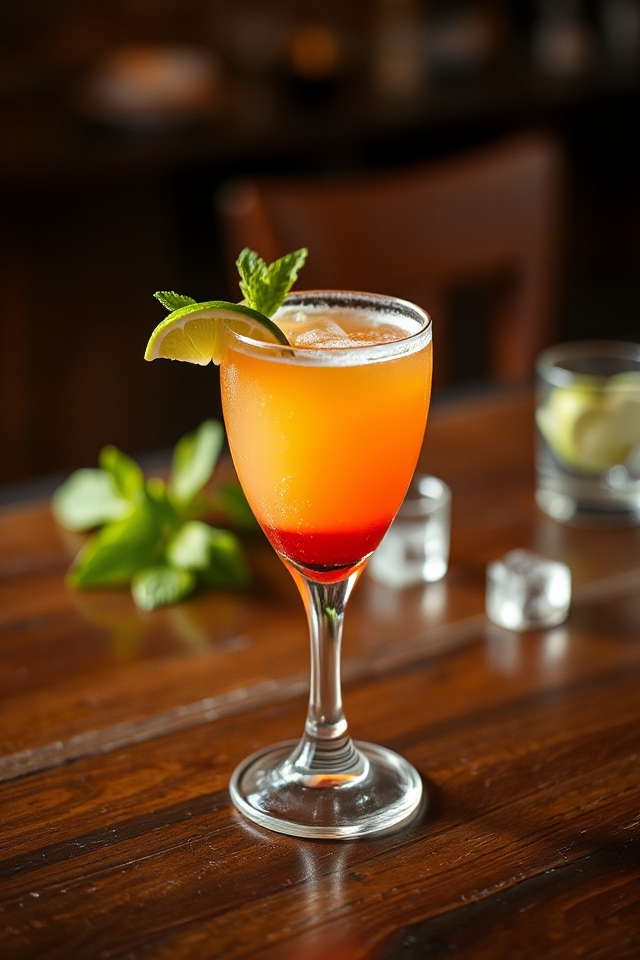 shake bacardi lime grenadine