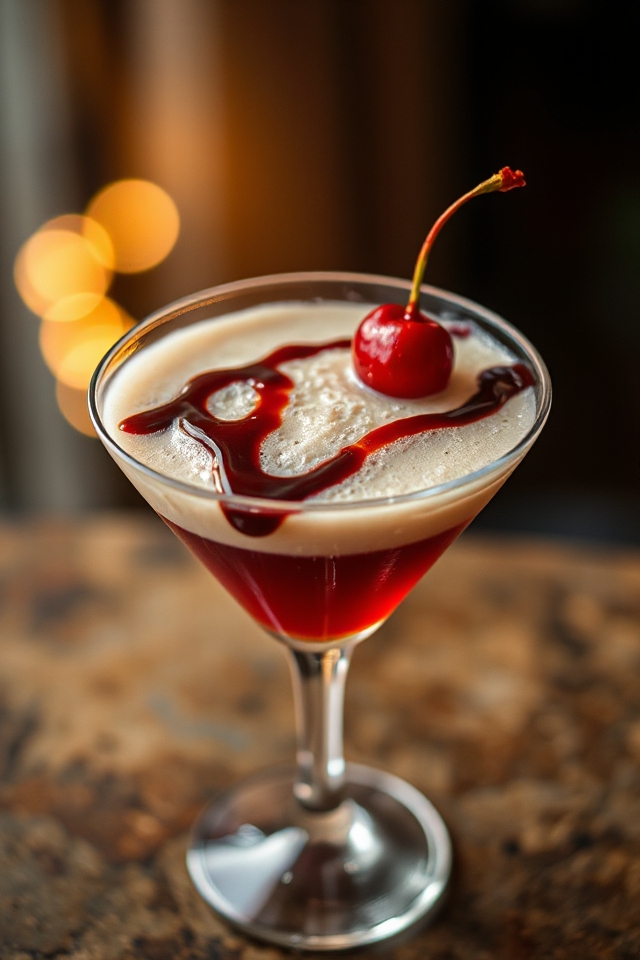 shake layer garnish enjoy