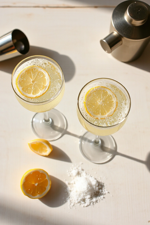 sparkling citrus gin cocktail