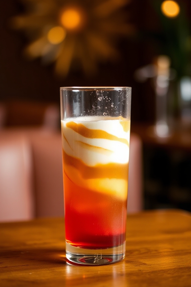 sunset cocktail preparation steps