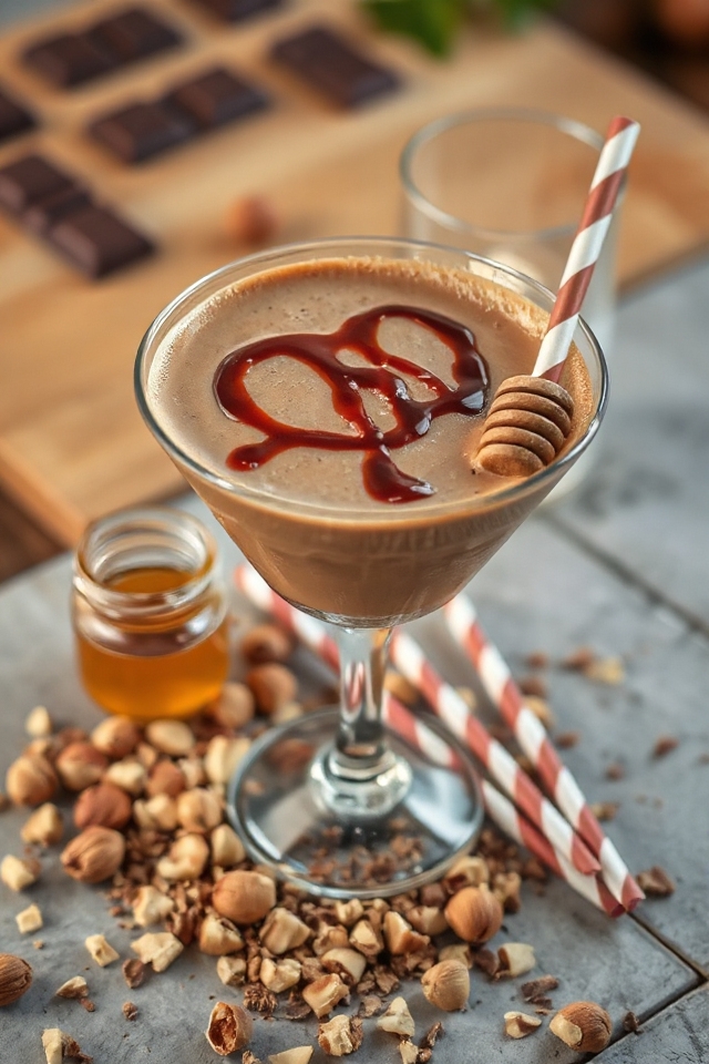 toblerone inspired chocolate cocktail
