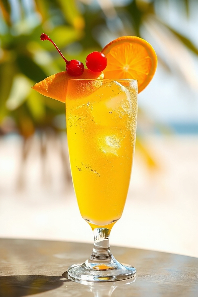 tropical cocktail blending fun