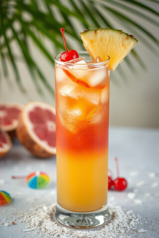 tropical drink mixing instructions