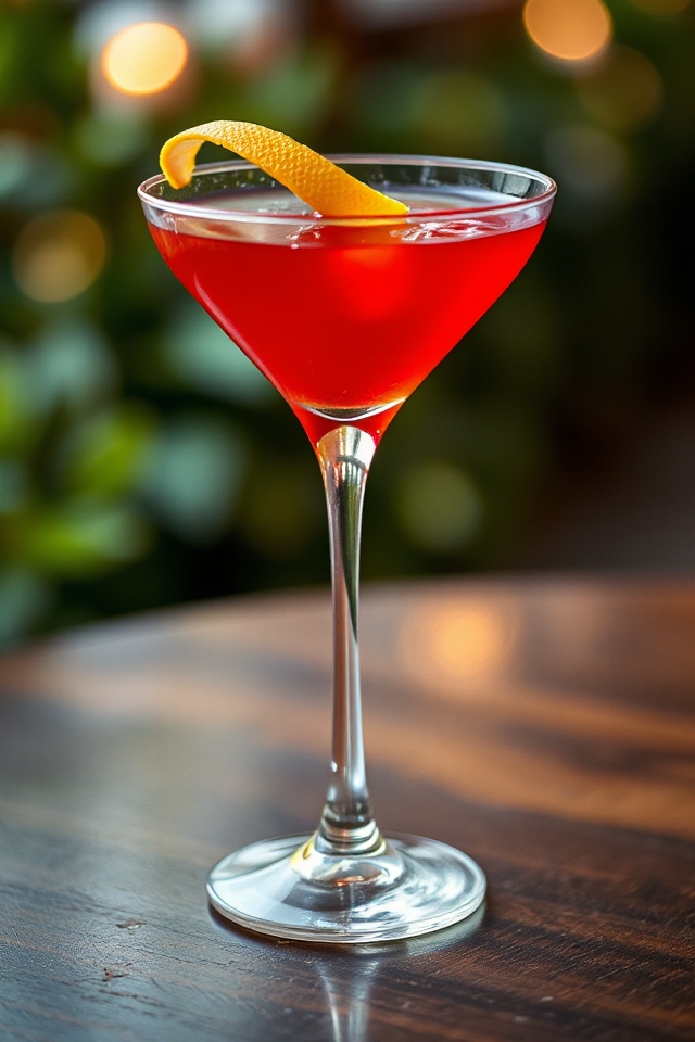 vibrant berry cocktail creation
