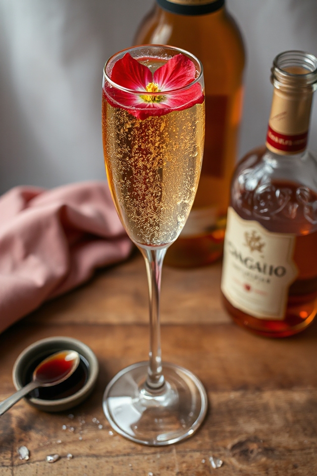 wild hibiscus champagne cocktail